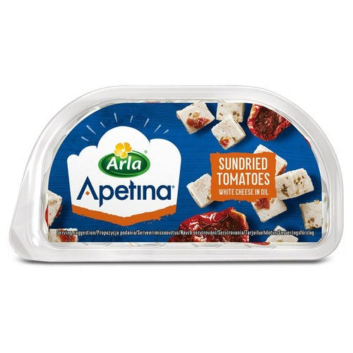 Ser typu śródziemnomorskiego w zalewie olejowej z suszonymi pomidorami. Apetina 100 g