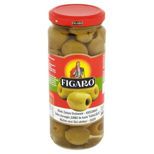 Oliwki zielone drylowane - królewskie Figaro 358 ml