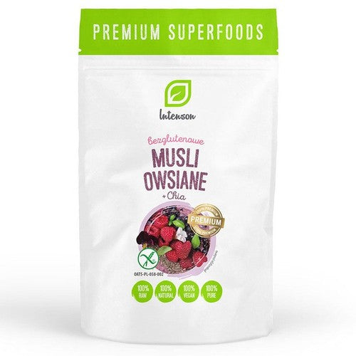 Musli owsiane z chia bezglutenowe Intenson 200 g