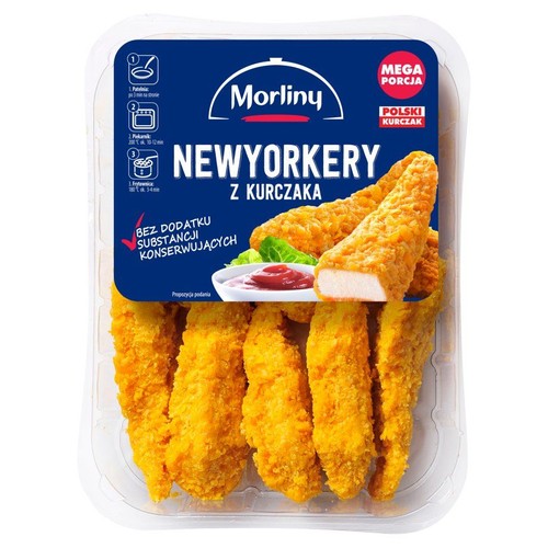 Kawałki fileta z piersi kurczaka panierowane. Morliny 350 g