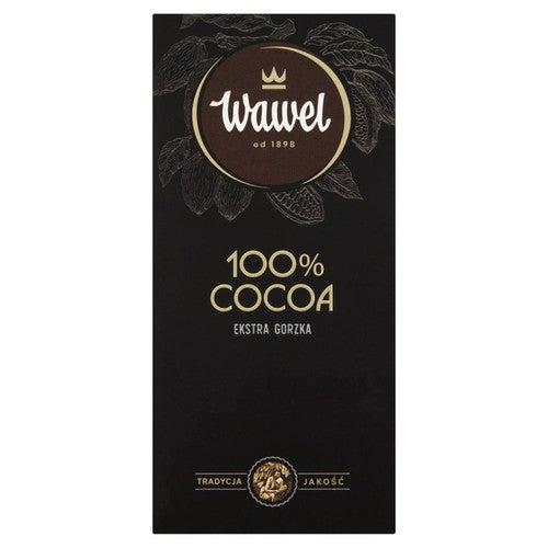 Czekolada Ekstra gorzka 100% kakao Wawel 80 g